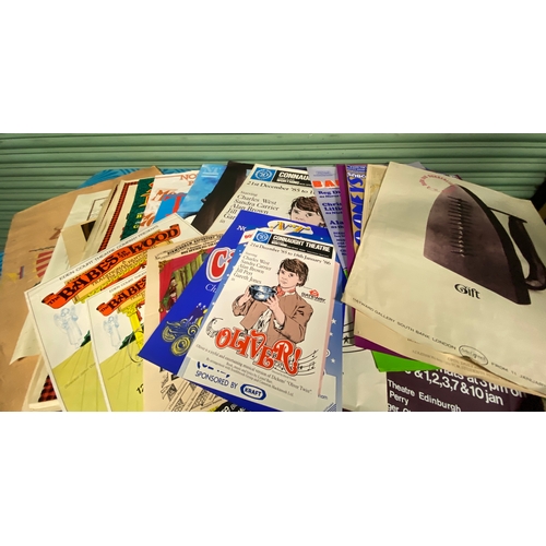31G - A Large Collection of theatrical posters including Oliver, Babes in the wood, Maps, Sleeping Beauty,... 