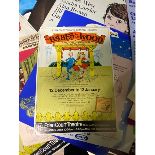 31G - A Large Collection of theatrical posters including Oliver, Babes in the wood, Maps, Sleeping Beauty,... 