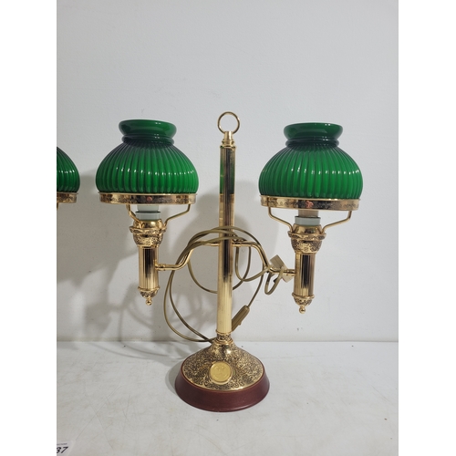 233 - A pair of Franklin Mint Thomas Alva Edison 150th Anniversary Commemorative Lamps