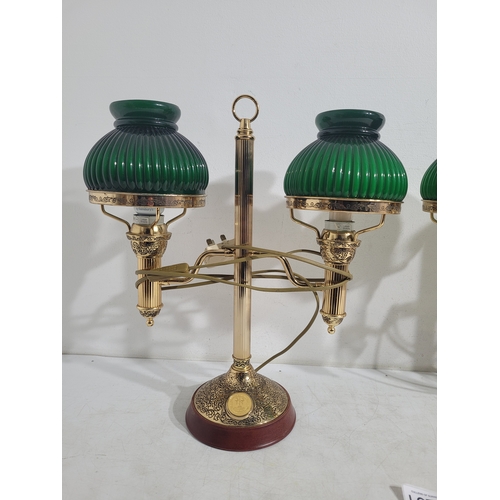 233 - A pair of Franklin Mint Thomas Alva Edison 150th Anniversary Commemorative Lamps