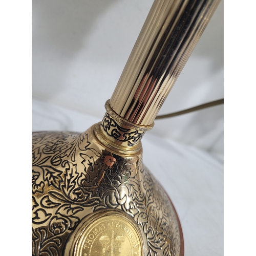 233 - A pair of Franklin Mint Thomas Alva Edison 150th Anniversary Commemorative Lamps