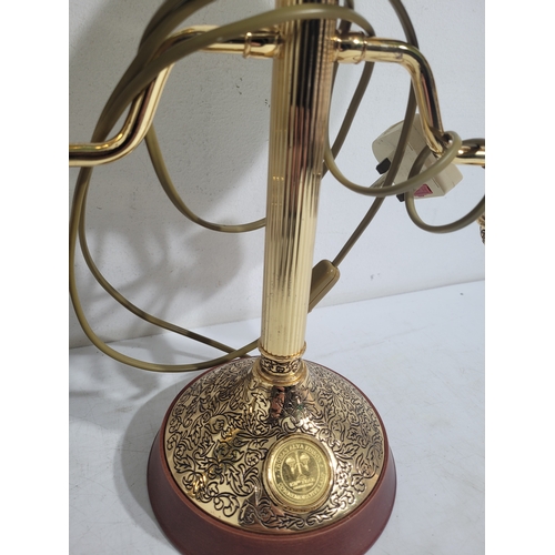 233 - A pair of Franklin Mint Thomas Alva Edison 150th Anniversary Commemorative Lamps