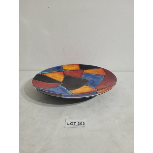 303 - Vintage Poole pottery mosaic charger