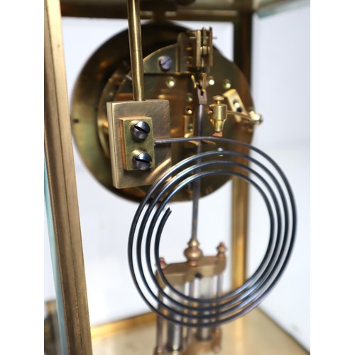 78 - 19th Century French Ornate Brass & Bevelled Cut Glass Mantel Clock
By Japy Frères & Cie
An impressiv... 