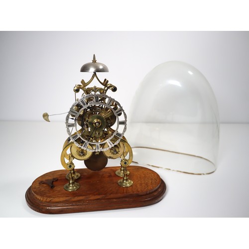 79 - Late 19th Century Brass Skeleton Clock
An elegant late 19th-century brass skeleton clock with an eig... 