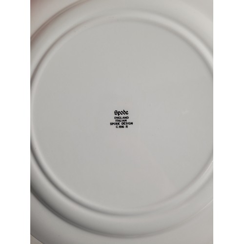 98 - Spode Water Jug, Oil/Vinegar jug, Bowl, Biscuit Jar plus plates Italian Spode Design c1816 Blue & Wh... 