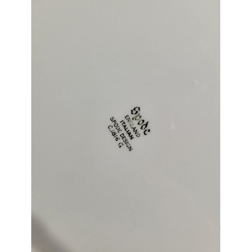 98 - Spode Water Jug, Oil/Vinegar jug, Bowl, Biscuit Jar plus plates Italian Spode Design c1816 Blue & Wh... 