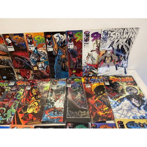 A Large Image Spawn Comic Bundle by Todd Mcfarlane, including Spawn run ...