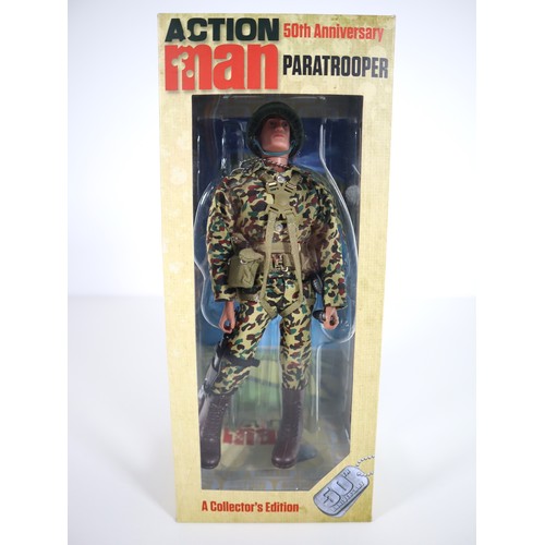 Action Man 50th Anniversary Paratrooper - A Collectors Edition Action Figure By Hasbro - Boxed