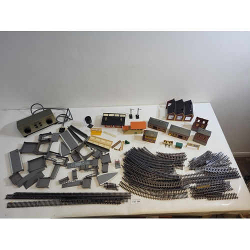 Collection of Triang trains tracks, buildings and accessories including ...