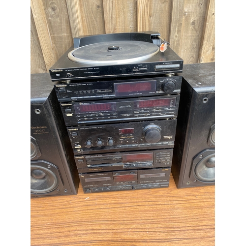 A Technics Hi-Fi Separates Stereo Stack System featuring Components ...