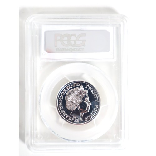 13 - PCGS MS67 Great Britain WW1 - Outbreak of 1914 - 2014 £20 Fine Silver Coin