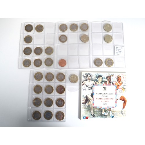 20 - A collection of 31 circulated £2 coins all different designs + uncirculated 1986 Commonwealth Games ... 