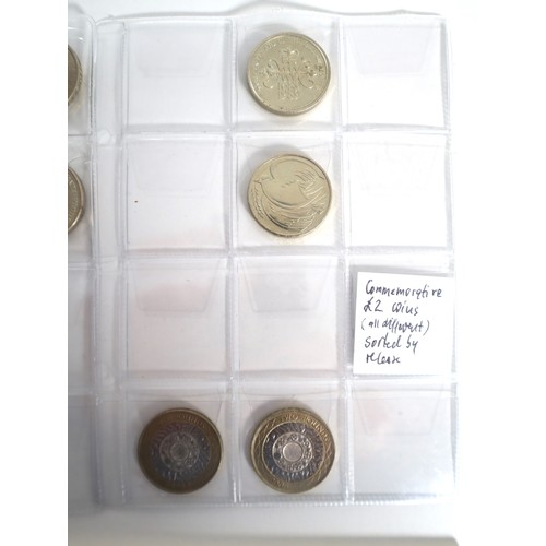 20 - A collection of 31 circulated £2 coins all different designs + uncirculated 1986 Commonwealth Games ... 