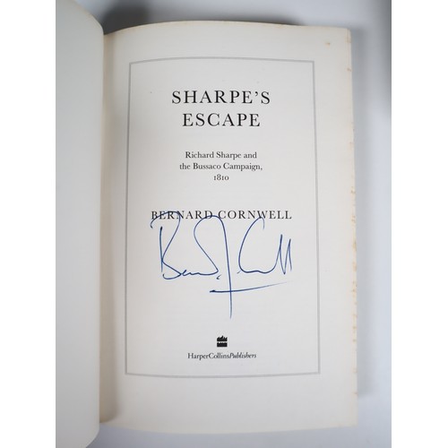 60 - Signed Hardback Books includes The Scarlet Thief Paul Fraser Collard, Sharpe's Escape Bernard Cornwe... 