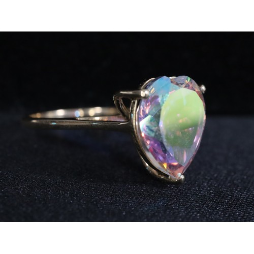 23 - 7.61ct Mercury Mystic Topaz 9K Gold Ring Size N to O, 7.63ct Mercury Mystuc Topaz & Diamond 9K Gold ... 