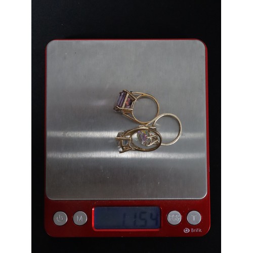 30 - Wobito Alpine Cut Optuc Quartz , Marambaia London Blue Topaz & White Zircon 9K Gold Ring Atgw 4.21ct... 