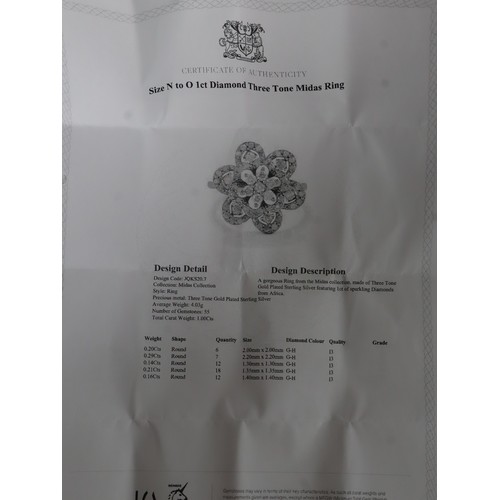 49 - 1ct Diamond Sterling Silver Butterfly Ring, 2ct Champagne Diamond Sterling Silver Ring, 1ct Diamond ... 