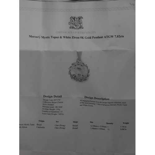 56 - 3.80ct Green Gold Quartz 9K Gold Wobito Snowflake Pendant, 11.24ct Diamantina Citrine 9K Gold Pendan... 