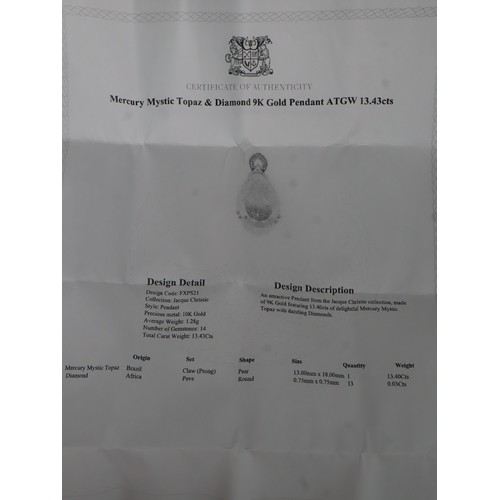 56 - 3.80ct Green Gold Quartz 9K Gold Wobito Snowflake Pendant, 11.24ct Diamantina Citrine 9K Gold Pendan... 