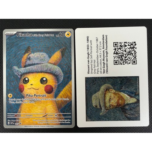 Pokémon Trading Card Game - Pikachu with grey felt hat - 085 black star promo - Near Mint