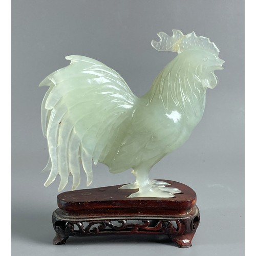 32 - Pair of Chinese boxed Nephrite jade carved Roosters. With original box and carved wooden stands.
12 ... 