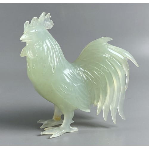 32 - Pair of Chinese boxed Nephrite jade carved Roosters. With original box and carved wooden stands.
12 ... 