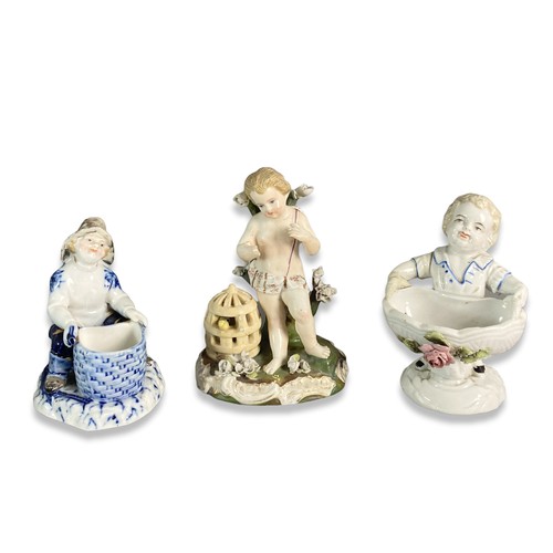 82 - Collection of antique German porcelain figures including Sitzendorf, and others.
Tallest - 14cm