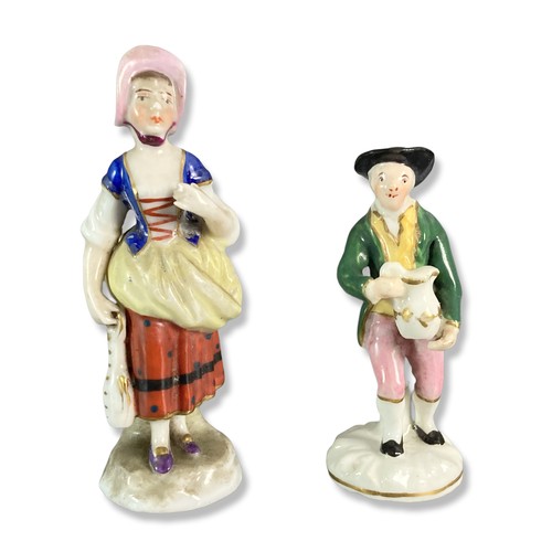 82 - Collection of antique German porcelain figures including Sitzendorf, and others.
Tallest - 14cm