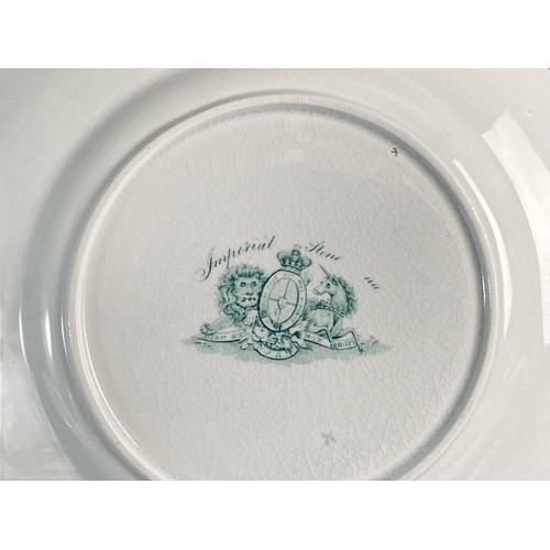 85 - Collection of Georgian English porcelain including John Rose Coalport (unmarked) sandwich plates, A ... 