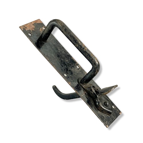 255 - Collection of painted metal gate latches.