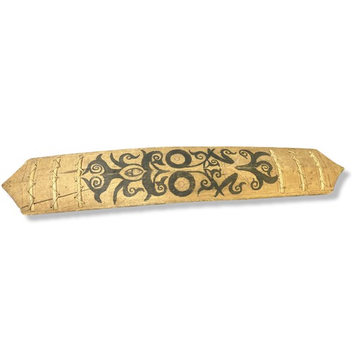 237 - Borneo hand painted Dayak dance shield.
61.5cm long