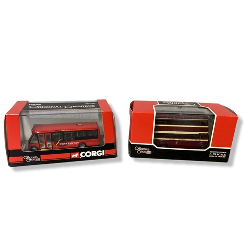 69B - Four boxed Corgi bus models, OM44111, OM43911, OM44701 & OM41009.
Including Optare Solo, Daimler Uti... 