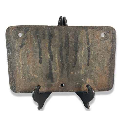 196 - Antique 1909 cast Iron Railway sign.

30 x 19 cm