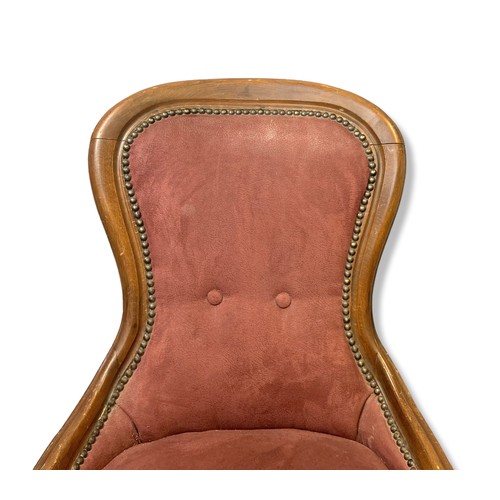 270 - Upholstered Balloon back nursing chair