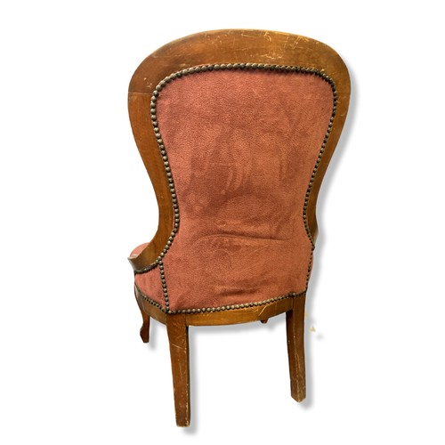 270 - Upholstered Balloon back nursing chair