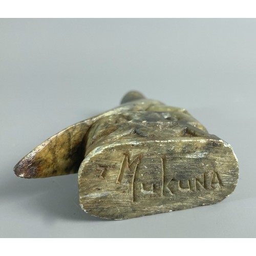 42 - Shona carved soapstone jasper Makuna 