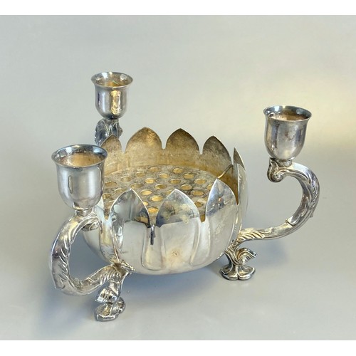 231 - A Job lot of Silver plated wares including Tobacco Jar, trophies, vases, candlesticks etc.