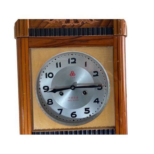 76 - Vintage Chinese Shangai 555 pendulum Wall clock.
74 x 32cm