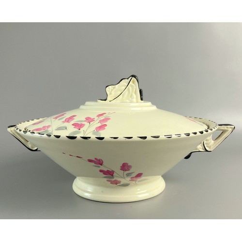 122 - Collection of Art Deco china to include Tureens & part tea set. Burgess & Leigh Tureens with Grafton... 