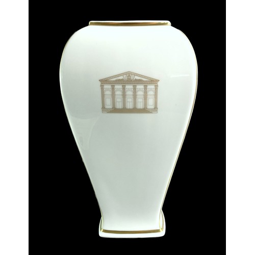 123 - Boxed Furstenburg porcelain Rotary club presentation vase. To mark the official visit of The preside... 