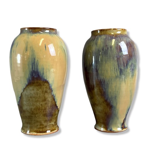 170 - Pair of Chinese porcelain Flambe glazed vases.
20.5cm tall