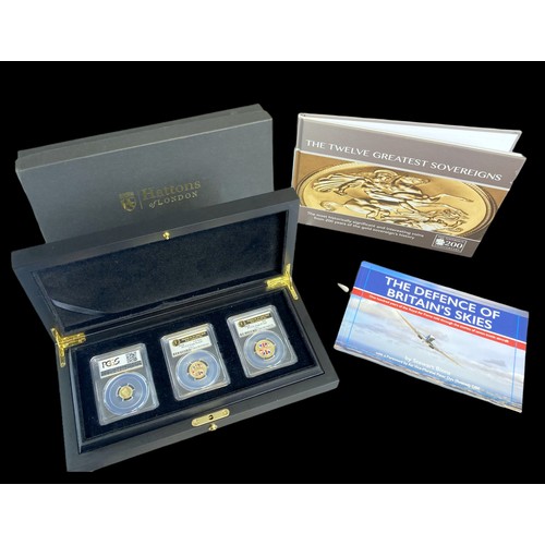 4 - Very rare 22CT Gold Sovereign set 