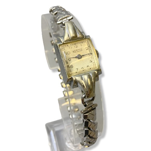 36 - Vintage Roamer Art Deco style ladies wristwatch.