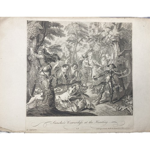 279 - Pair of Circa 1725 Charles Antoine Coypel Engravings Of 