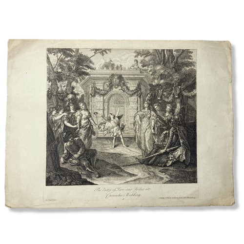 285 - Pair of Circa 1725 Charles Antoine Coypel Engravings Of 