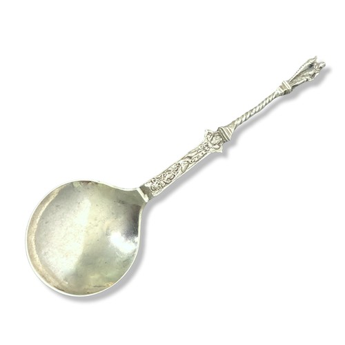 44 - Antique Dutch Apostle Spoon dated 1696.
Unmarked.
17.5cm long