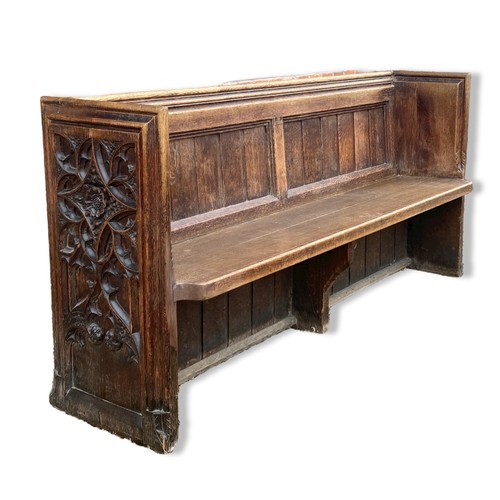 313 - Circa 1865 Bath Abbey Pew designed by Sir George Scott. Installed in bath Abbey between 1863-74. In ... 