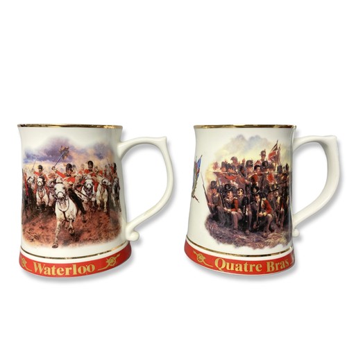 123 - A set of four Military interest Tankards. From the great battles of the British Army collection.
13c... 