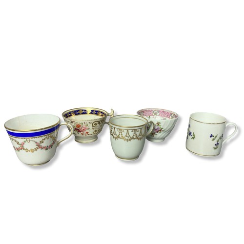 125 - Large collection of 19th & 20th Century English porcelain tea wares. Includes Royal Crown Derby, Min... 